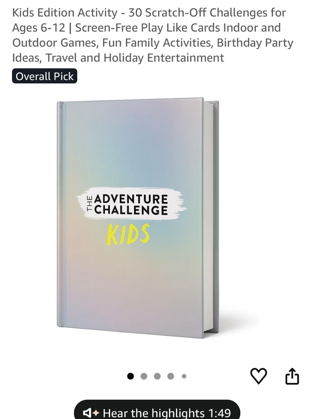 The Adventure Challenge: Kids - Scratch-Off Activity Book